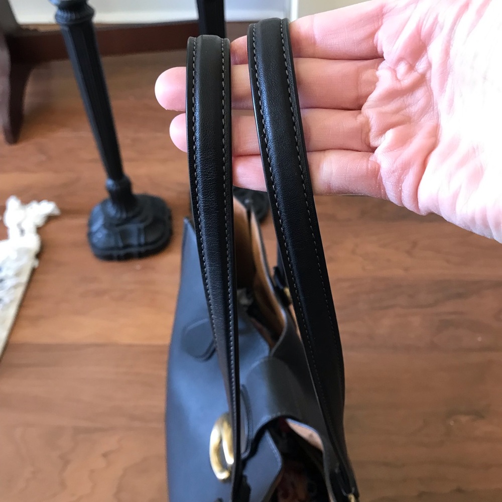 Coach Theo Leather Shoulder Tote Purse - Picture 7 of 16